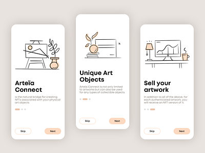 Onboarding graphic design icon illustration mobile ui