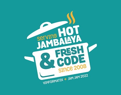 Hot Jambalaya & Fresh Code code cooking hot pot promotional shirt tshirt typography