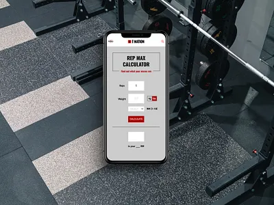 Repetition Max (RM) Calculator app branding design fitness graphic design health sports ui user interface ux