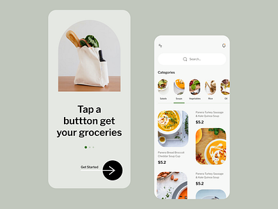 Order Groceries and Food animation app design branding component design food app groceries app illustration logo minimal motion graphics order from home popular product design trending typography ui ux design vector