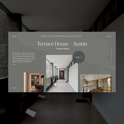 Terrace House/Austin 一 Landing Page Design design freelance interface interface design portfolio typography ui ui designer ux visual designer web web design website