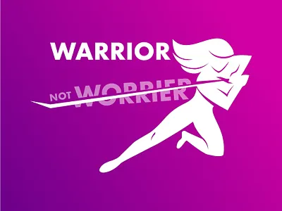 Warrior Not Worrier design female feminine feminism illustration illustrator leadership mental health motherhood mothers mothers day strong threadless typography vector woman womanhood womensday