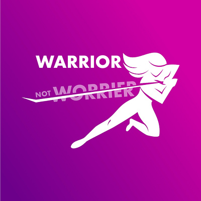 Warrior Not Worrier design female feminine feminism illustration illustrator leadership mental health motherhood mothers mothers day strong threadless typography vector woman womanhood womensday