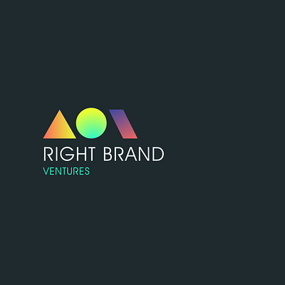 Right Brand Ventures Logo art business illustration logo vector