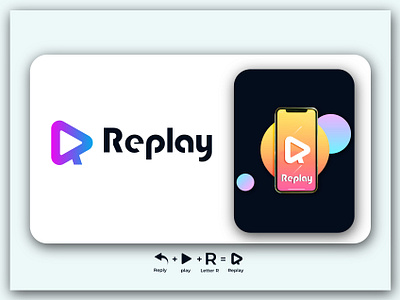 replay logo app icon branding logo button colourfull combination logo load loading media play r letter logo r play logo r replay logo replay icon replay logo reply logo smart logo type