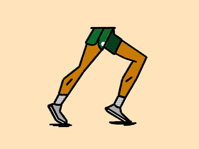 Short Shorts athletic brooklyn nyc design distance dots graphic green illustration legs line marathon retro run runner running shoes shorts socks sports sprint