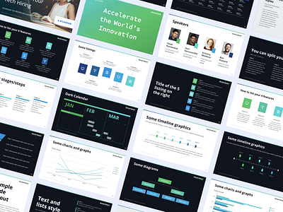 Slides Deck Template Design branding charts data data visualization data viz design google slides gradient graphs infographics layout pitch deck powerpoint presentation slide deck slides slides template tables typography ui