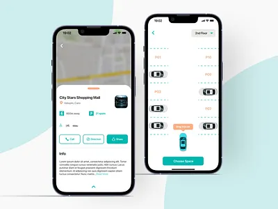 Parking App - UI Concept #1 design figma ui