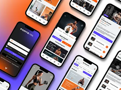 Fitness & Wellness App app fitness fitness app gym mobile app product design ui uiux user experience user interface ux wellness workout