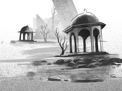 Exploring the ruins architecture drawing exploration hand drawn india mental canvas palace sketches story trek walkthrough