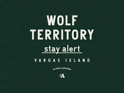 STAY ALERT SERIES – WOLF fonts illustration pnw typography vector vintage wolf