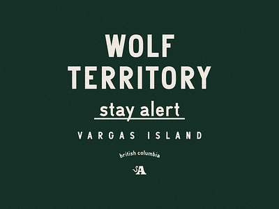 STAY ALERT SERIES – WOLF fonts illustration pnw typography vector vintage wolf