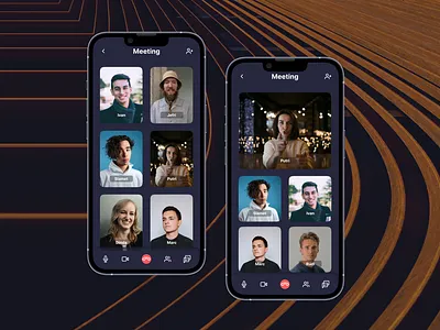 Meeting App app design ui ux