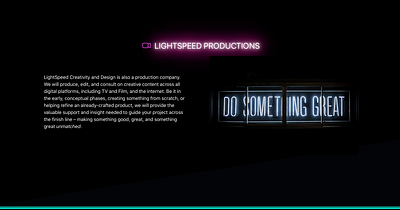 LightSpeed Productions branding design graphic design illustration logo typography ui ux vector