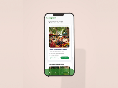 Case Study: Homegrown app card organization design ui ux