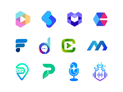 logos mark modern logo design brand branding creative logo design gradient identity logo logo design logo mark logo type logofolio logos mark minimal minimalist logo modern logo monogram technology techy typography