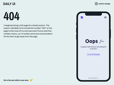 Daily UI 8 - 404 page 404 clean daily dailyui dark desktop illustration minimal mobile responsive saas tech ubuntu ui web