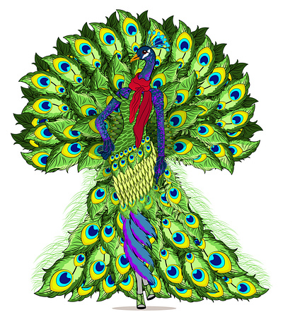 PEACOCK ILLUSTRATION DESIGN any kind of graphics childrens illustartion desigining design graphic design illustration illustration design