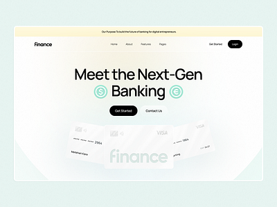 Finance ✶ Hero Page banking banking header banking jumbo clean color design finance header finance hero finance jumbo header hero hero page jumbo ui ux web