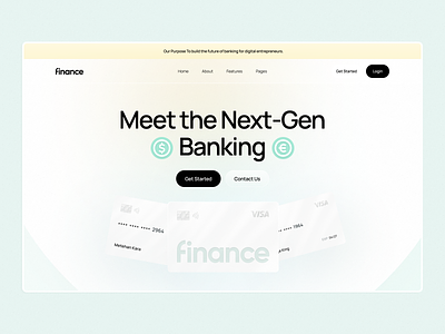 Finance ✶ Hero Page banking banking header banking jumbo clean color design finance header finance hero finance jumbo header hero hero page jumbo ui ux web