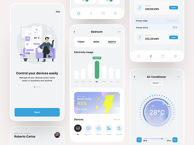 Smart Home Mobile Apps alexaamazon alexaapps design designjam dribbbleindonesia googleassistant mobiledesignsmarthome mobilesmarthome smarthome smarthomeapps uidesign uiux userinterfacedesign uxdesign