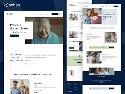 Rebrand to Votion Health app branding design illustration logo ui ux vector web website
