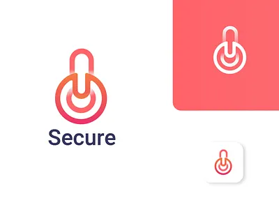 Secure Logo Design app icon app logo best logo brand identity brand identity design branding cyber security logo logo design logo designer logo mark logomark modern logo protection security app shield software logo technology vpn logo