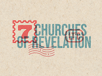 Letters to the Church branding church design letter press lettermark logo mister retro sermon series sermons typography