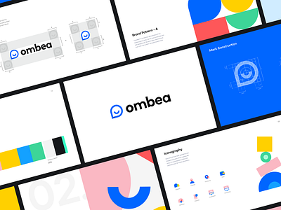 Ombea - Brand Guidelines app brand book brand design brand identity branding clean design font design graphic design icon illustration landing page logo logo design logotype modern saas typogrphy ui vector