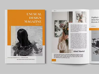 Magazine Template advertising catalog clean design fashion square femenine graphic design illustration indesign magazine magazine template photography porfolio print printable psd square square trifold template trifold