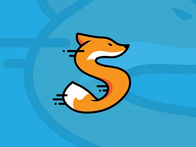 S Speed Fox Logo brand branding illustration logo mascot vector
