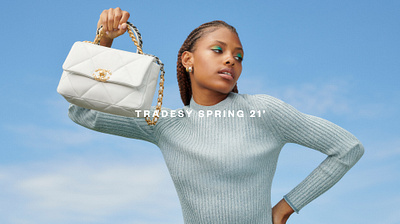 Tradesy Spring #2 art direction beauty chanel design e commerce email fashion homepage luxury photography social spring web design