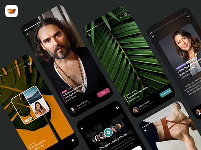 Stories app design app app design meditation meditation app mobile stories story ui