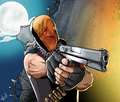 Comic DeathStroke art comic concept art concept design dc design digital painting drawing illustraion illustration