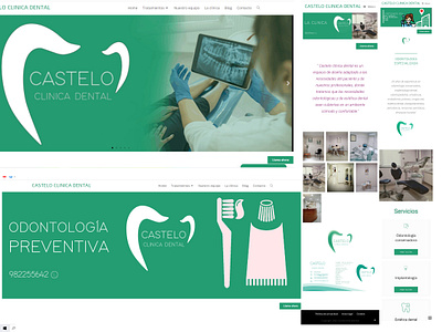 web site/ Castelo clínica dental animation branding graphic design icon ilustración logo logo design web