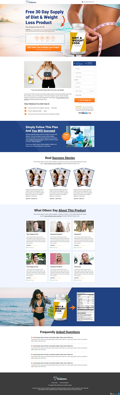 Fitness Plan- Diet & Weight Loss branding illustration template design ui web design weight loss programs