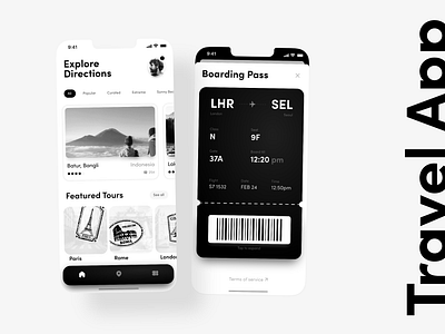 Travel App app design mobile ui ux