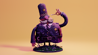 British Policeman Illustration (Stylized 3d illustration) 3d 3dart british characterdesign illustration policeman stylized texture weirdnose