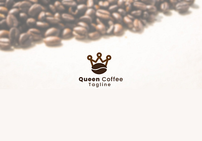 QUEEN COFFEE LOGO DESIGN - BEAN + QUEEN app app logo branding business logo coffee logo color company logo design design trends dope dope logo ideas inspiration logo logo trends modern professional queen coffee sleek unique