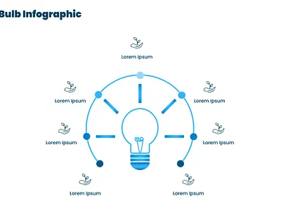 Bulb Infographic !!! animation business infographic circle infographic design graphic design illustration infographic infographics logo powerpoint