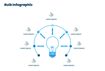 Bulb Infographic !!! animation business infographic circle infographic design graphic design illustration infographic infographics logo powerpoint