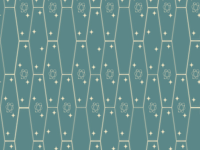 Mid-Century Modern Elongated Hexagon Atomic Star Pattern 1.1 1950s 1960s atomic atomic era design eames eames era elongated futuristic hexagon midcentury minimalist modern repeat retro surface pattern teal vintage