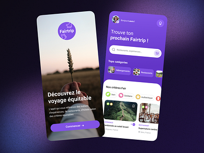 Travelling app #2 - FairTrip app book booking branding design hotel reservation road roadtrip travel travelling trip ui