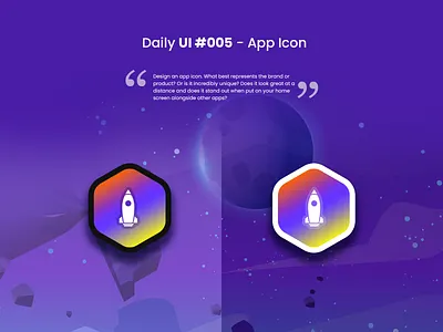 DailyUI #005 - App Icon app dailyui dailyui005 icon logo photoshop space ui