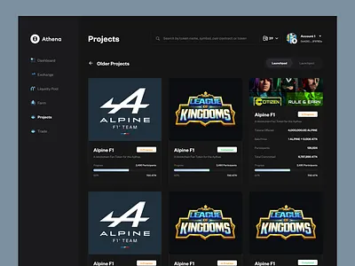 Launchpool projects & details defi dex launchpad launchpool liquidity pool staking web3