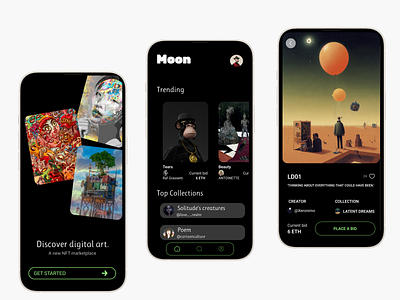 NFT Marketplace - A Mobile App ui