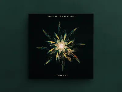 Tipping Time — Album Cover abstract art abstract flower album cover herm the younger lp remastered single cover symmetry vinyl