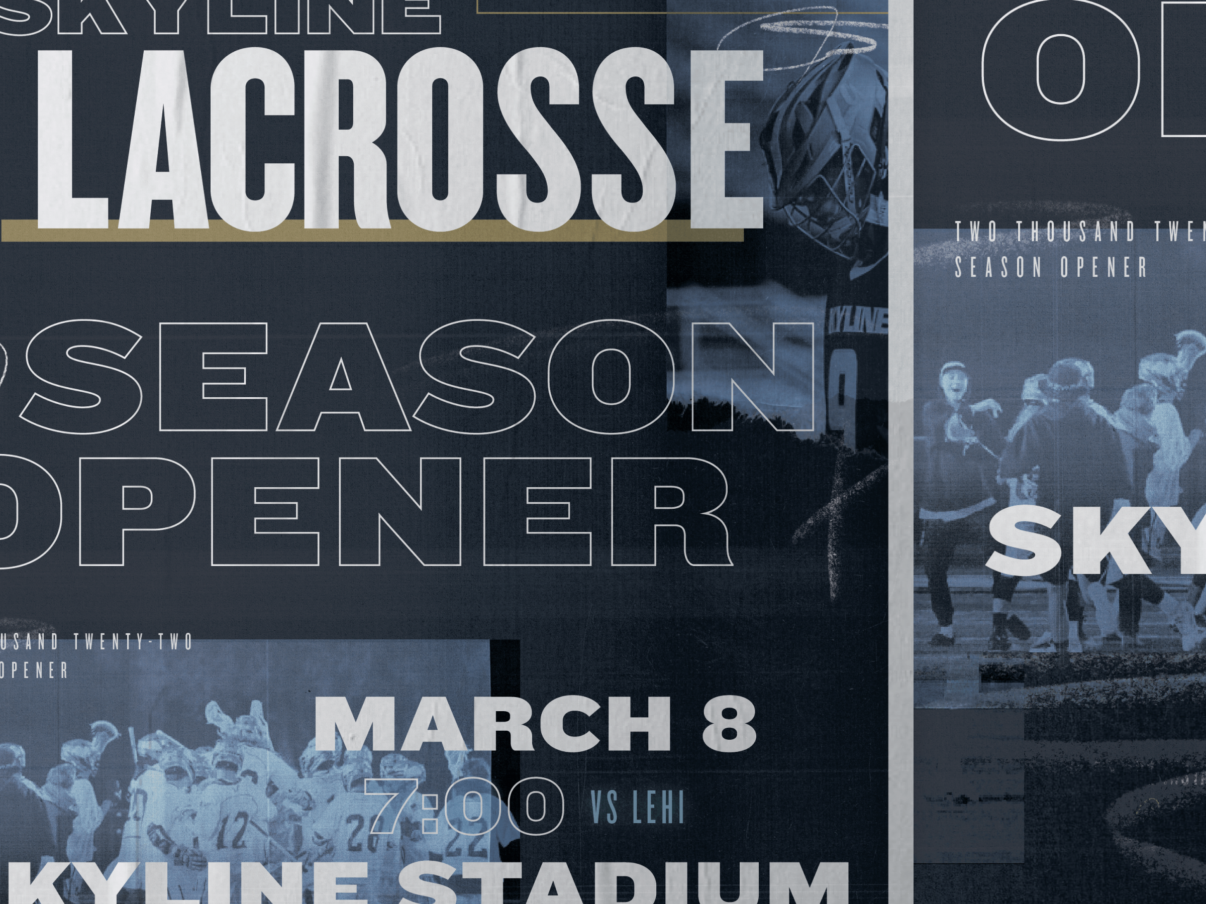 Season Opener design graphic design lacrosse poster design