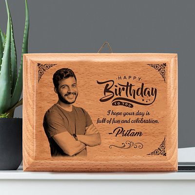 Personalized Wood Photo Frame design designer gifts graphic design illustration personalised gifts photo presto wood photo frame wooden gifts wooden photo frame