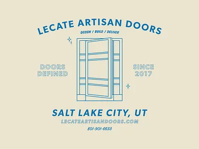 Lecate Artisan Doors branding design graphic design illustration tshirt design